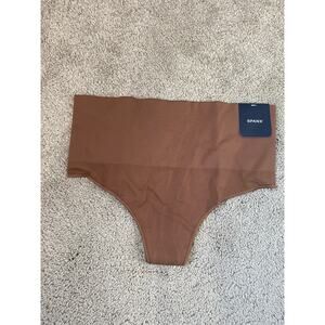 New Spanx Women's Shapewear Thong Underwear, Brown Size XL